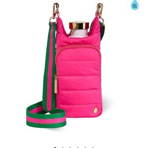 Wanderfull Bright Pink Hydrobag with Pink and White strap. NWOT.